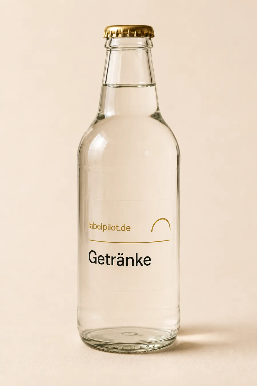 PP-Etikett (Transparent) auf Produkt: Getränke